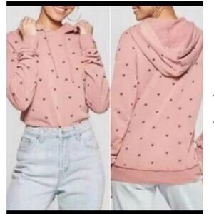 JUNK FOOD X DISNEY Pink Mickey Mouse Hoodie EUC Size Large